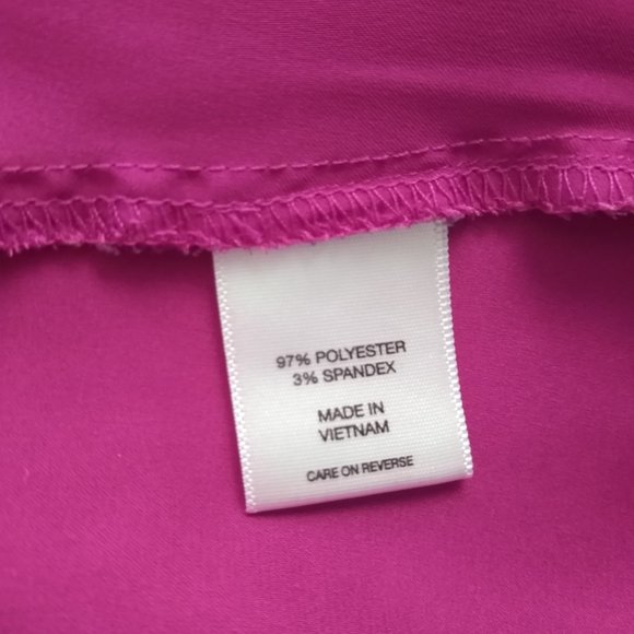 New York & Company Pink Henley Neckline Short Sleeve Knit Tunic Blouse Size XS - Picture 6 of 6